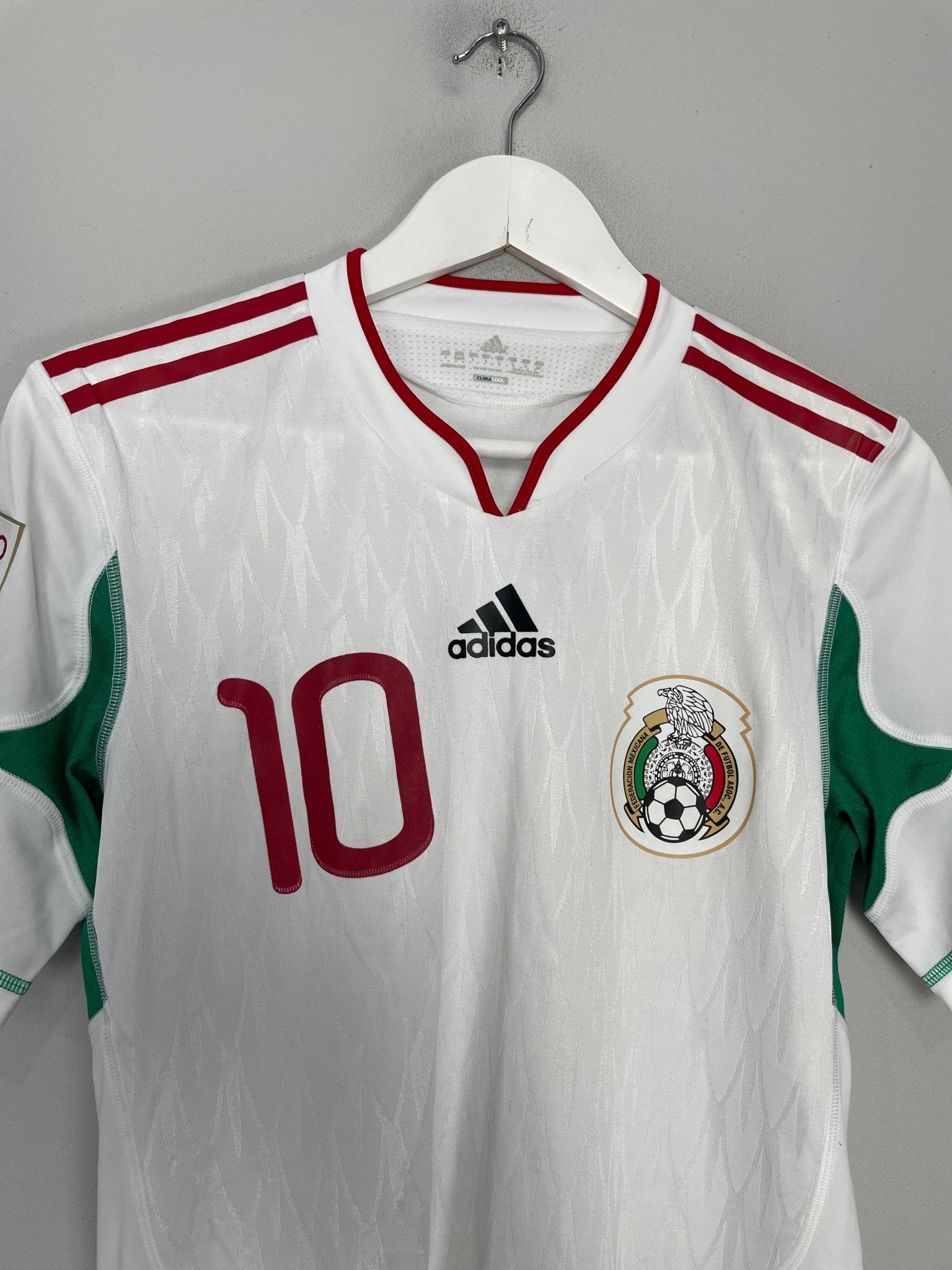 Shop 2010 MEXICO G.DOS SANTOS #10 BIOCENTENARIO *PLAYER ISSUE* AWAY SHIRT (S) ADIDAS, classic football shirts, vintage football shirts & retro soccer jerseys at Cult Kits