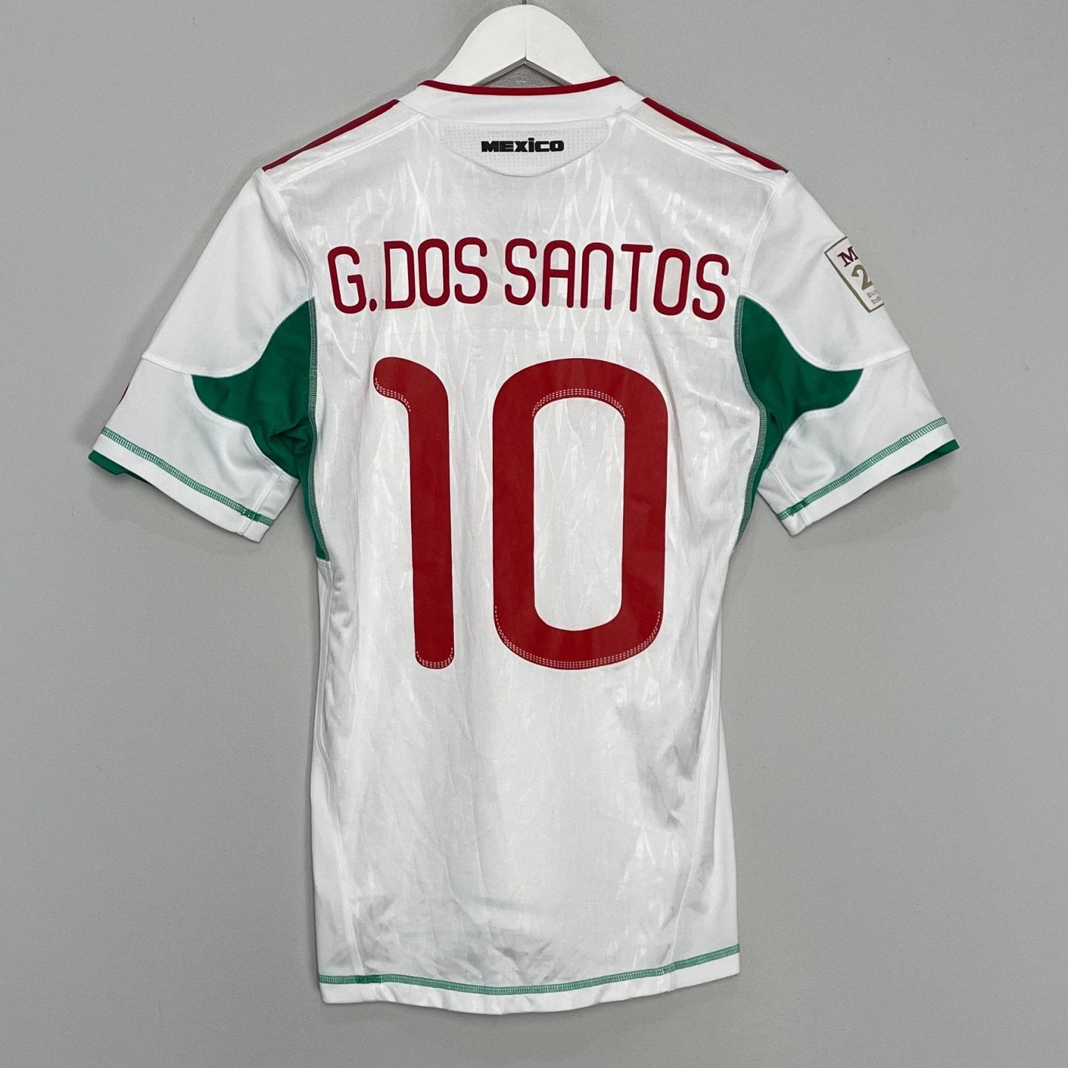 Shop 2010 MEXICO G.DOS SANTOS #10 BIOCENTENARIO *PLAYER ISSUE* AWAY SHIRT (S) ADIDAS, classic football shirts, vintage football shirts & retro soccer jerseys at Cult Kits