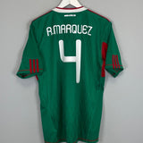 Shop 2010 MEXICO R.MARQUEZ #4 HOME SHIRT (L) ADIDAS, classic football shirts, vintage football shirts & retro soccer jerseys at Cult Kits