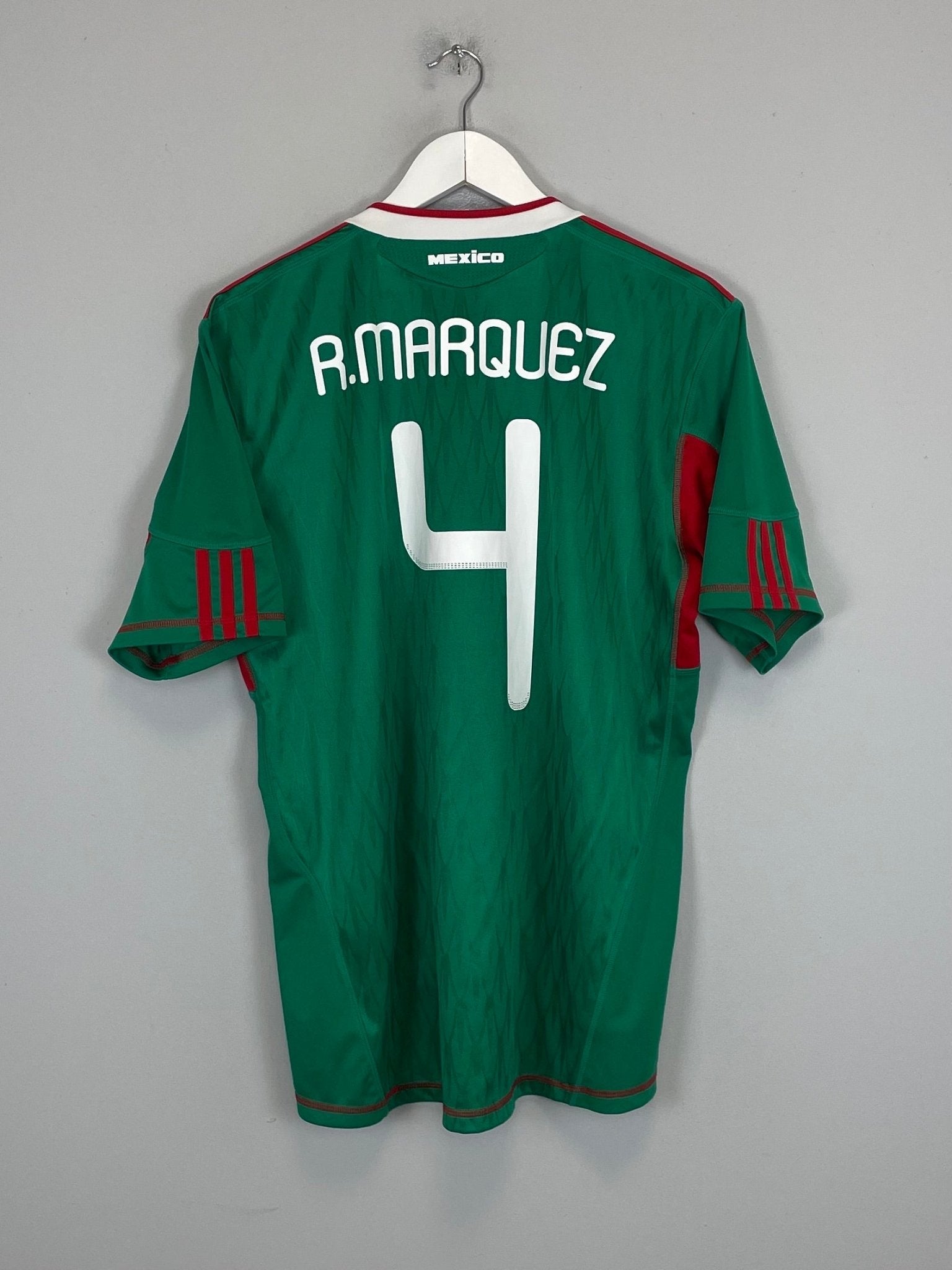 Shop 2010 MEXICO R.MARQUEZ #4 HOME SHIRT (L) ADIDAS, classic football shirts, vintage football shirts & retro soccer jerseys at Cult Kits