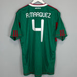 Shop 2010 MEXICO R.MARQUEZ #4 HOME SHIRT (L) ADIDAS, classic football shirts, vintage football shirts & retro soccer jerseys at Cult Kits