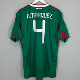 Shop 2010 MEXICO R.MARQUEZ #4 HOME SHIRT (L) ADIDAS, classic football shirts, vintage football shirts & retro soccer jerseys at Cult Kits
