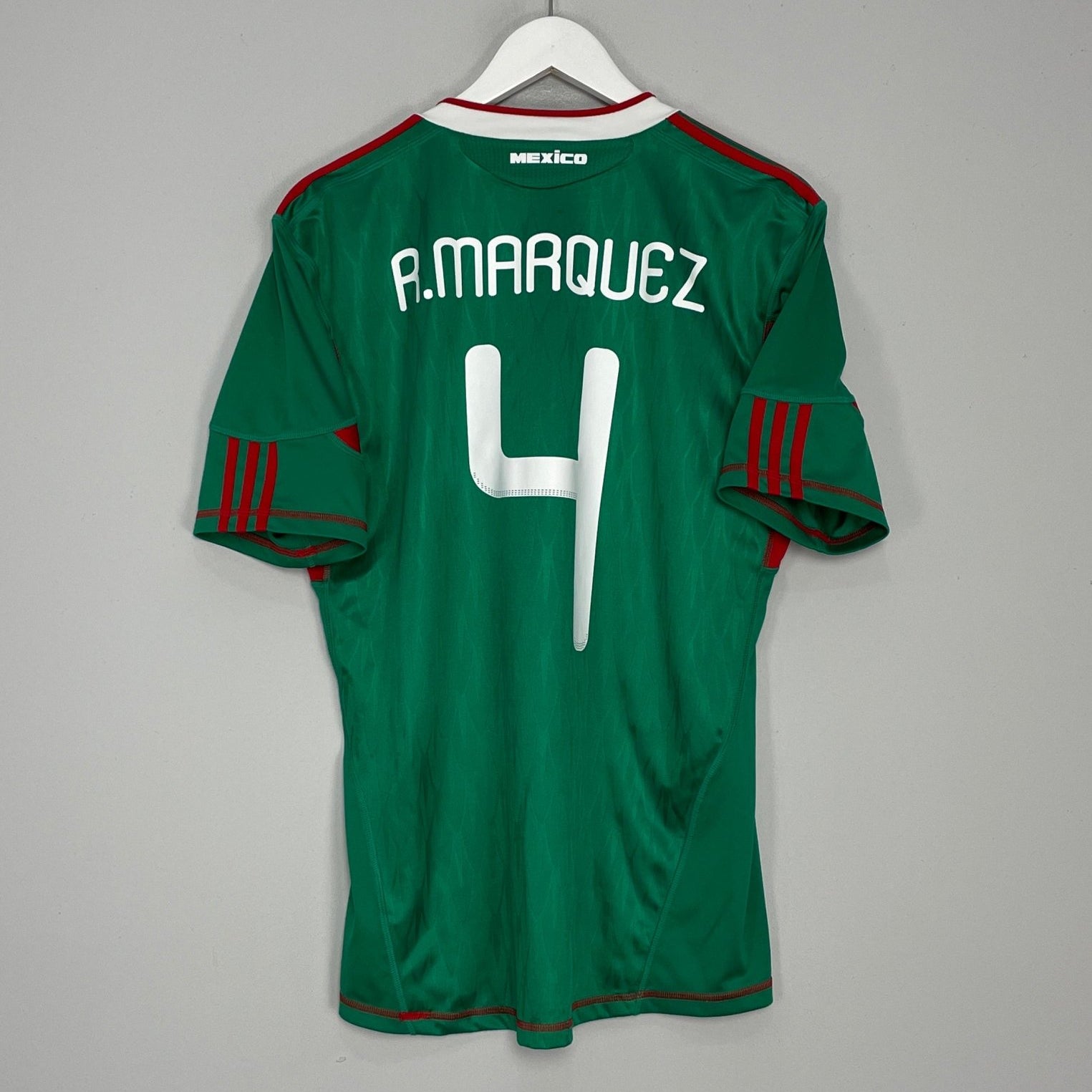 Shop 2010 MEXICO R.MARQUEZ #4 HOME SHIRT (M) ADIDAS, classic football shirts, vintage football shirts & retro soccer jerseys at Cult Kits