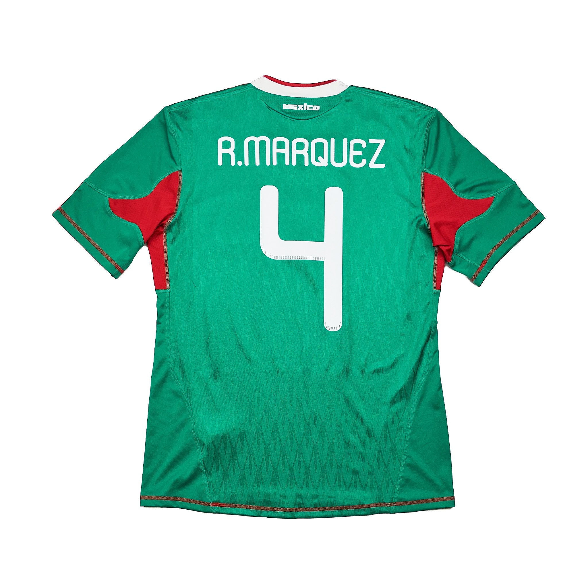 Buy 2010 Mexico R.Marquez 4 Home Shirt (M) Adidas ~ Free worldwide shipping ~ Authentic Vintage Football Shirts from Cult Kits