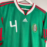 Shop 2010 MEXICO R.MARQUEZ #4 HOME SHIRT (M) ADIDAS, classic football shirts, vintage football shirts & retro soccer jerseys at Cult Kits