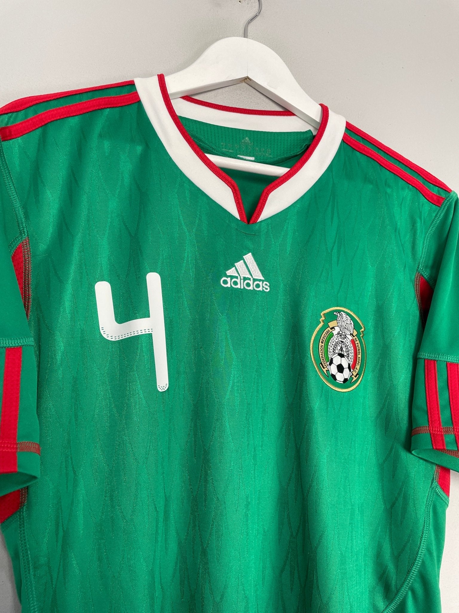 Shop 2010 MEXICO R.MARQUEZ #4 HOME SHIRT (M) ADIDAS, classic football shirts, vintage football shirts & retro soccer jerseys at Cult Kits
