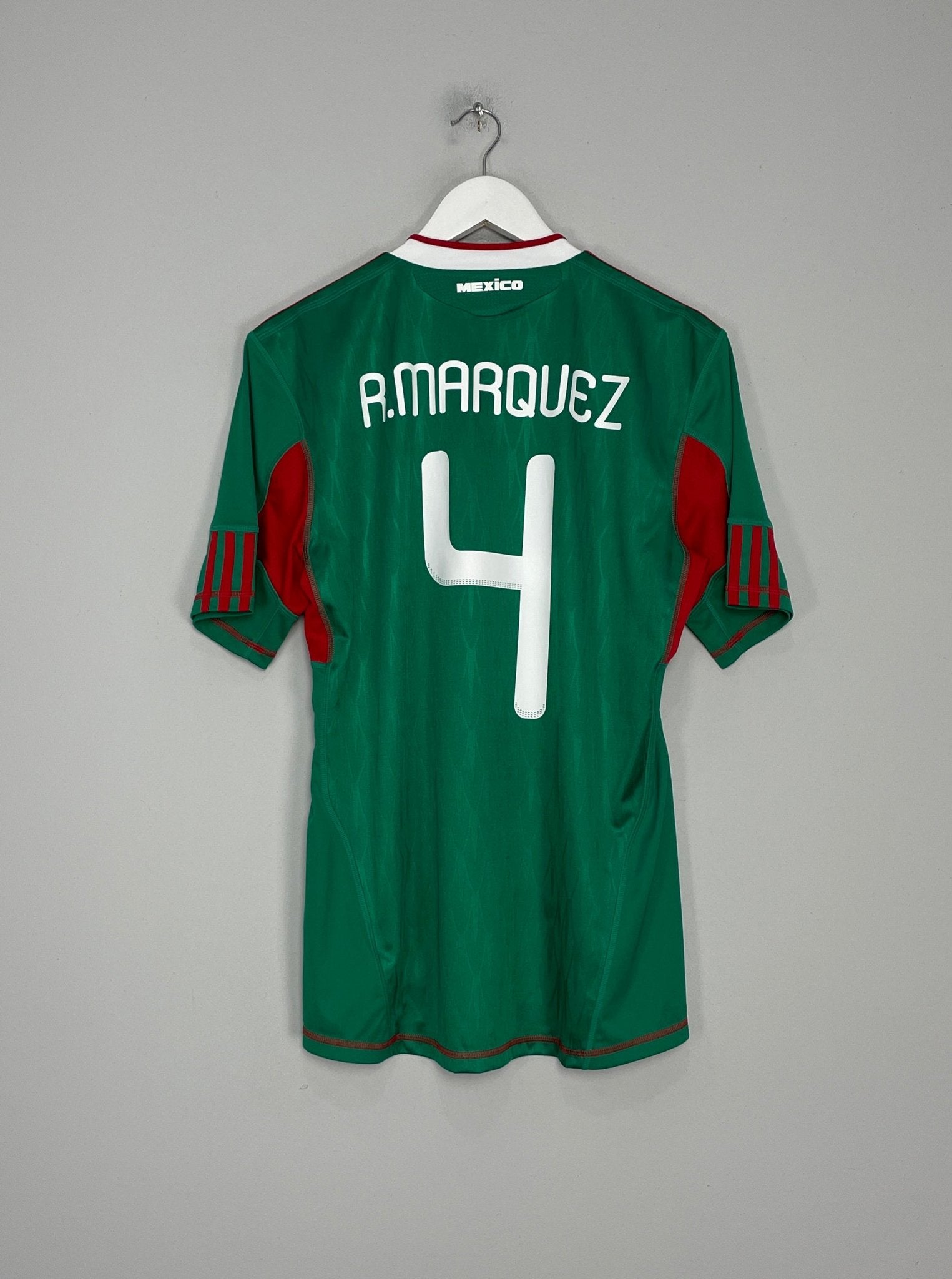 Shop 2010 MEXICO R.MARQUEZ #4 HOME SHIRT (M) ADIDAS, classic football shirts, vintage football shirts & retro soccer jerseys at Cult Kits