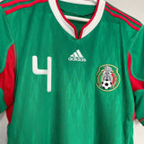 Shop 2010 MEXICO R.MARQUEZ #4 HOME SHIRT (M) ADIDAS, classic football shirts, vintage football shirts & retro soccer jerseys at Cult Kits