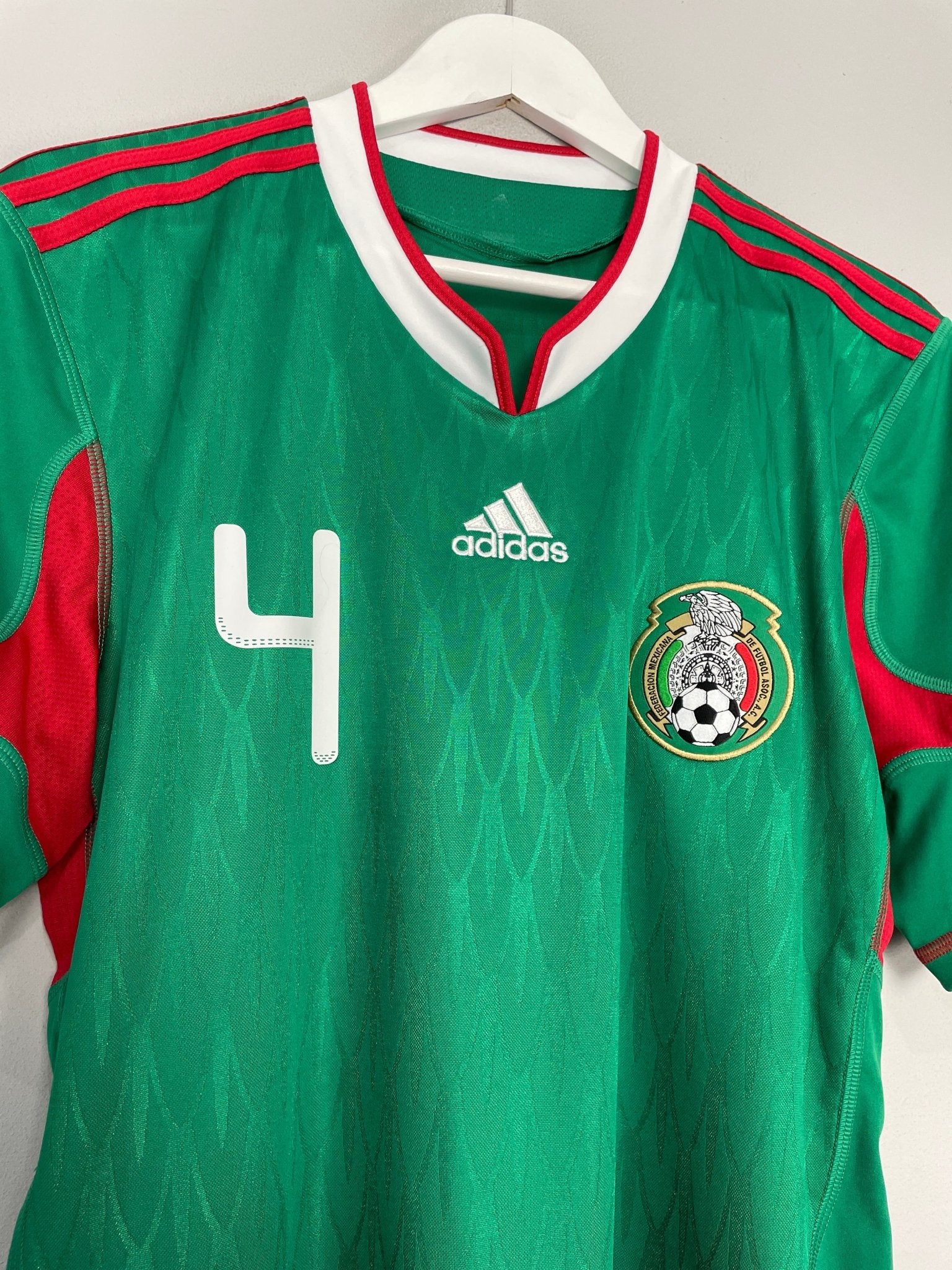 Shop 2010 MEXICO R.MARQUEZ #4 HOME SHIRT (M) ADIDAS, classic football shirts, vintage football shirts & retro soccer jerseys at Cult Kits
