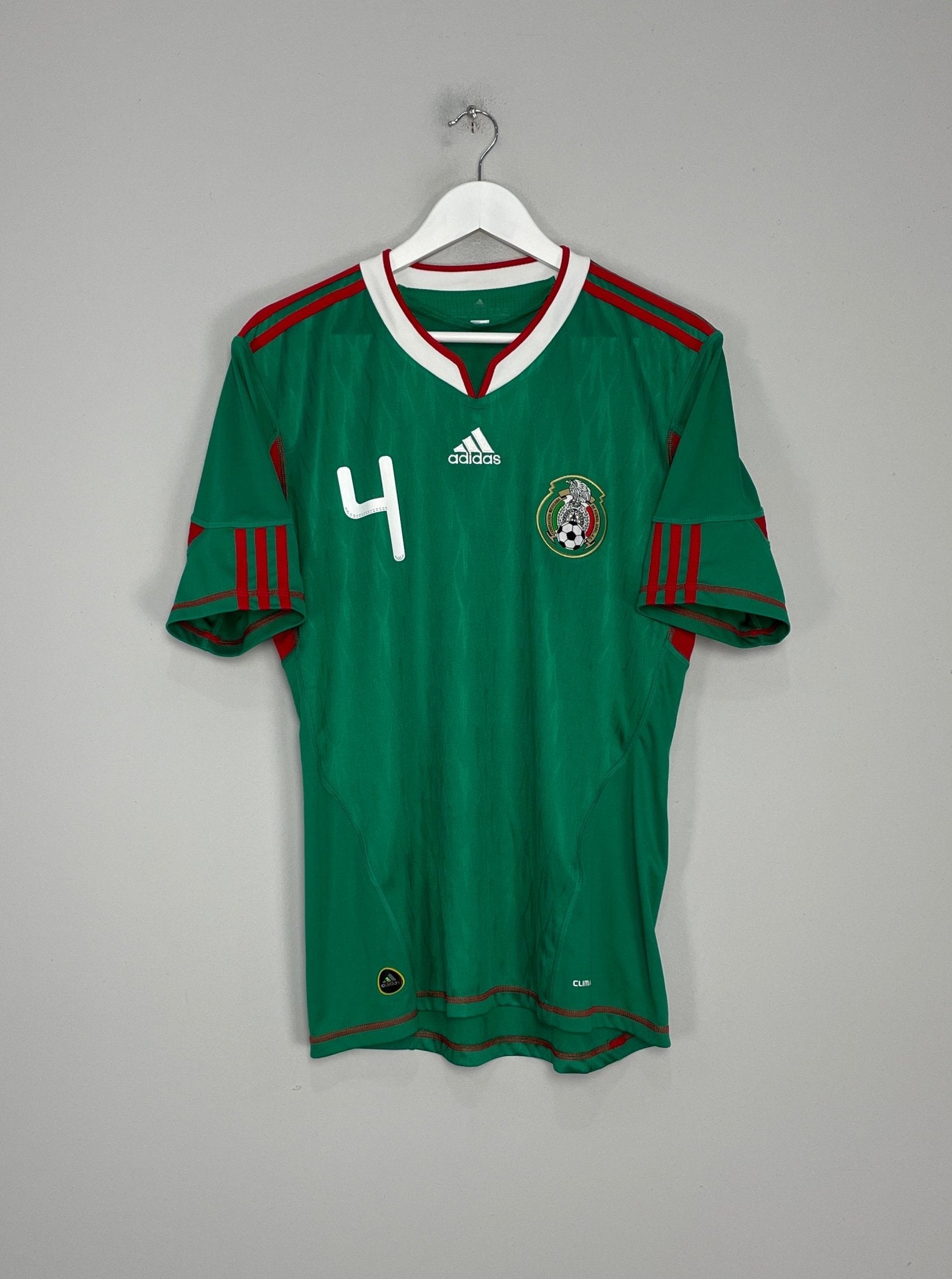 Shop 2010 MEXICO R.MARQUEZ #4 HOME SHIRT (M) ADIDAS, classic football shirts, vintage football shirts & retro soccer jerseys at Cult Kits