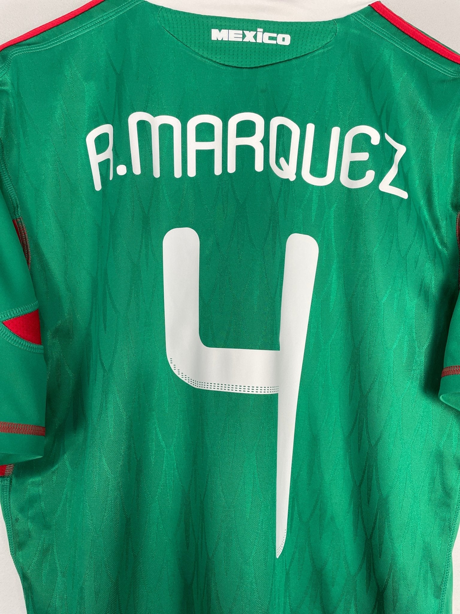 Shop 2010 MEXICO R.MARQUEZ #4 HOME SHIRT (M) ADIDAS, classic football shirts, vintage football shirts & retro soccer jerseys at Cult Kits