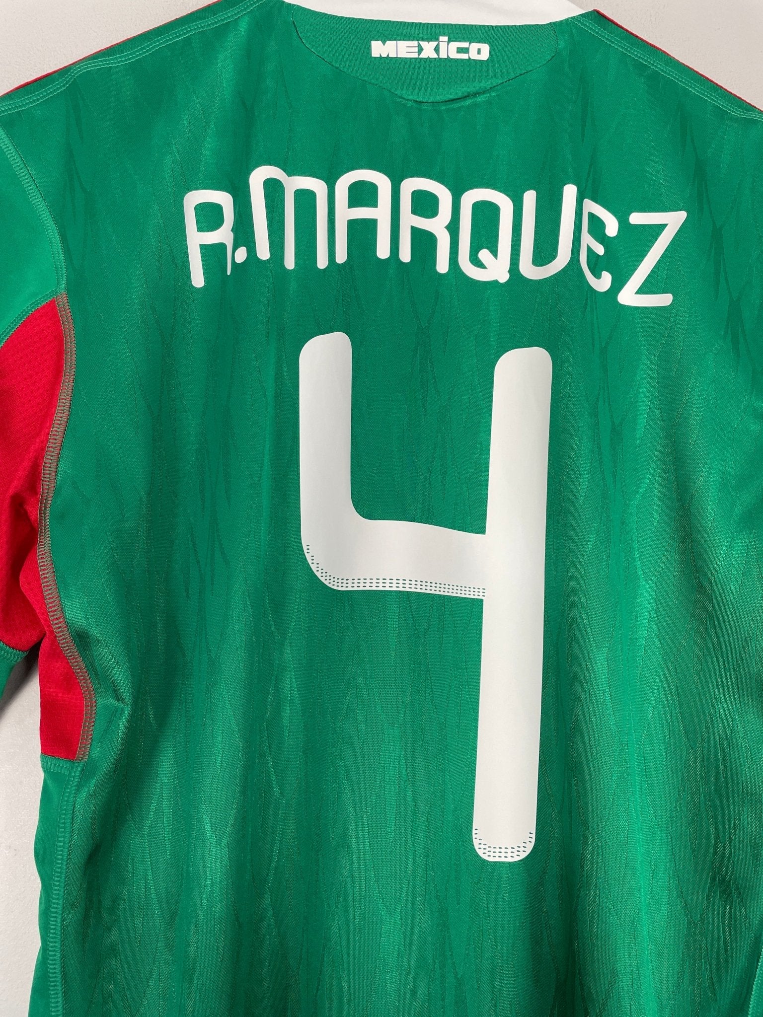 Shop 2010 MEXICO R.MARQUEZ #4 HOME SHIRT (M) ADIDAS, classic football shirts, vintage football shirts & retro soccer jerseys at Cult Kits