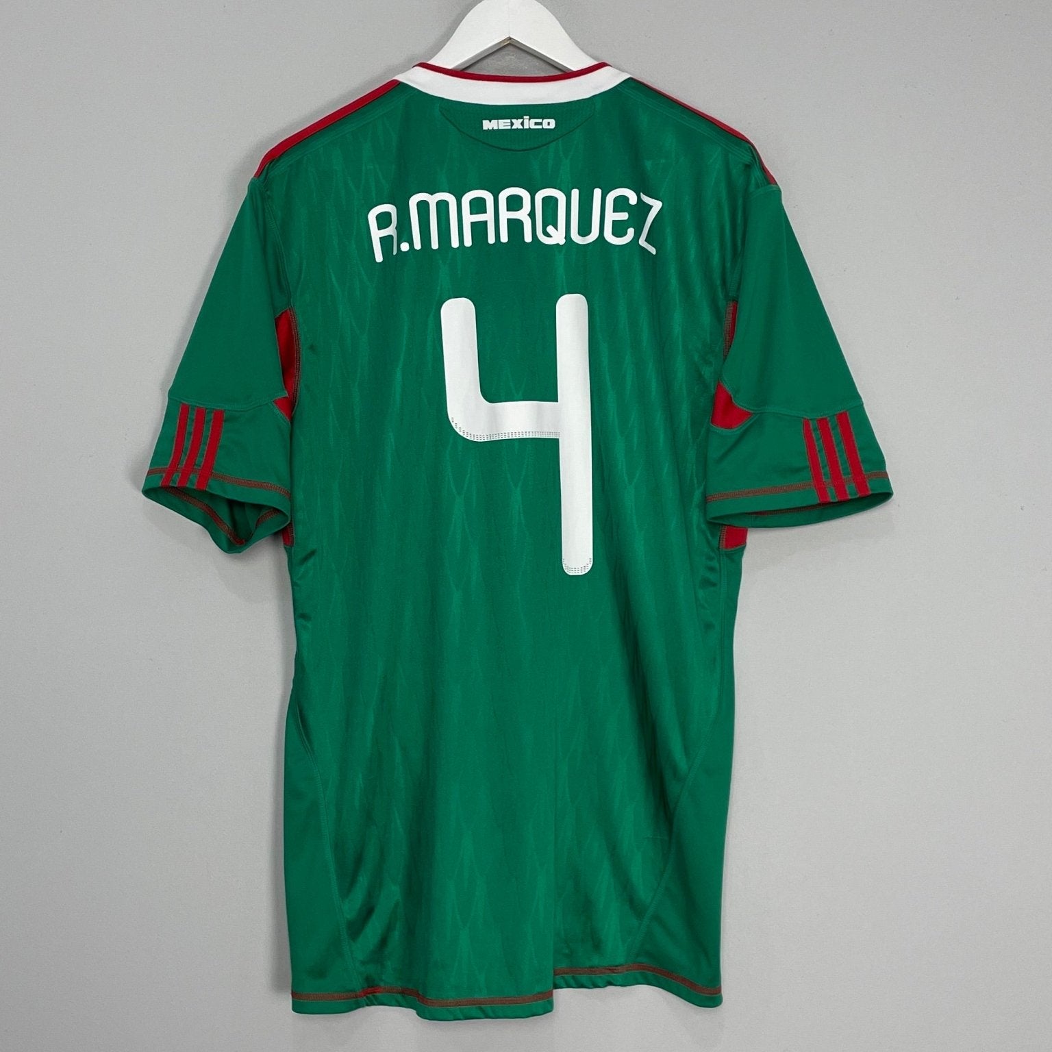 Shop 2010 MEXICO R.MARQUEZ #4 HOME SHIRT (XL) ADIDAS, classic football shirts, vintage football shirts & retro soccer jerseys at Cult Kits