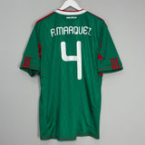 Shop 2010 MEXICO R.MARQUEZ #4 HOME SHIRT (XL) ADIDAS, classic football shirts, vintage football shirts & retro soccer jerseys at Cult Kits