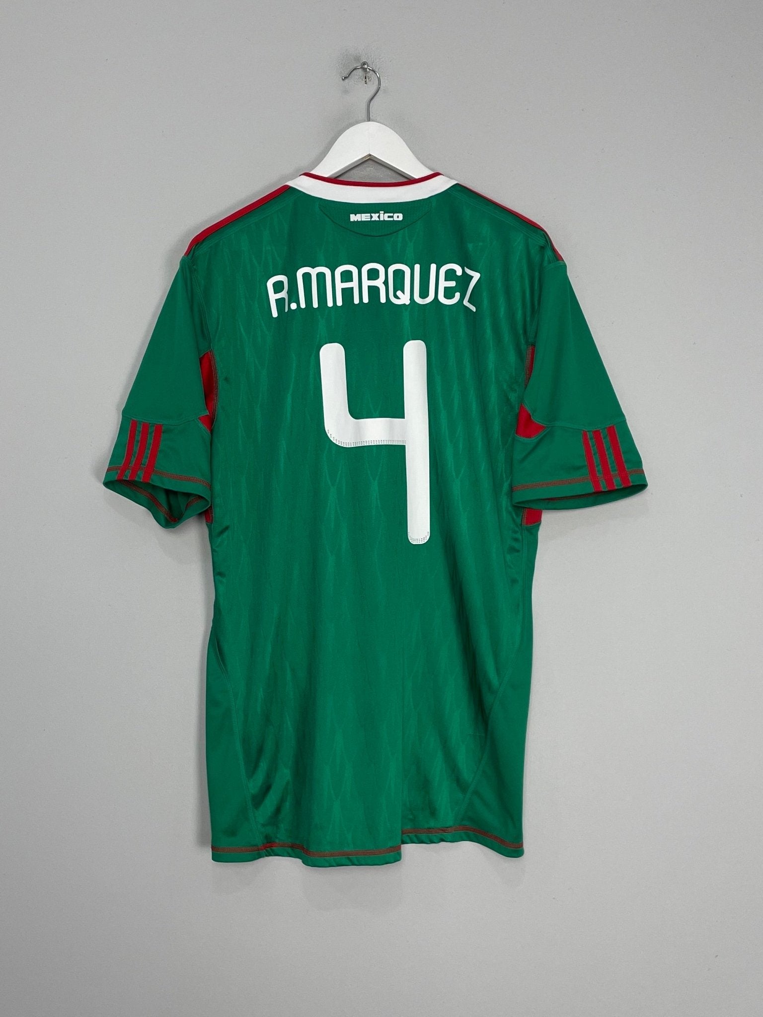 Shop 2010 MEXICO R.MARQUEZ #4 HOME SHIRT (XL) ADIDAS, classic football shirts, vintage football shirts & retro soccer jerseys at Cult Kits