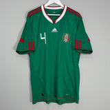 Shop 2010 MEXICO R.MARQUEZ #4 HOME SHIRT (XL) ADIDAS, classic football shirts, vintage football shirts & retro soccer jerseys at Cult Kits