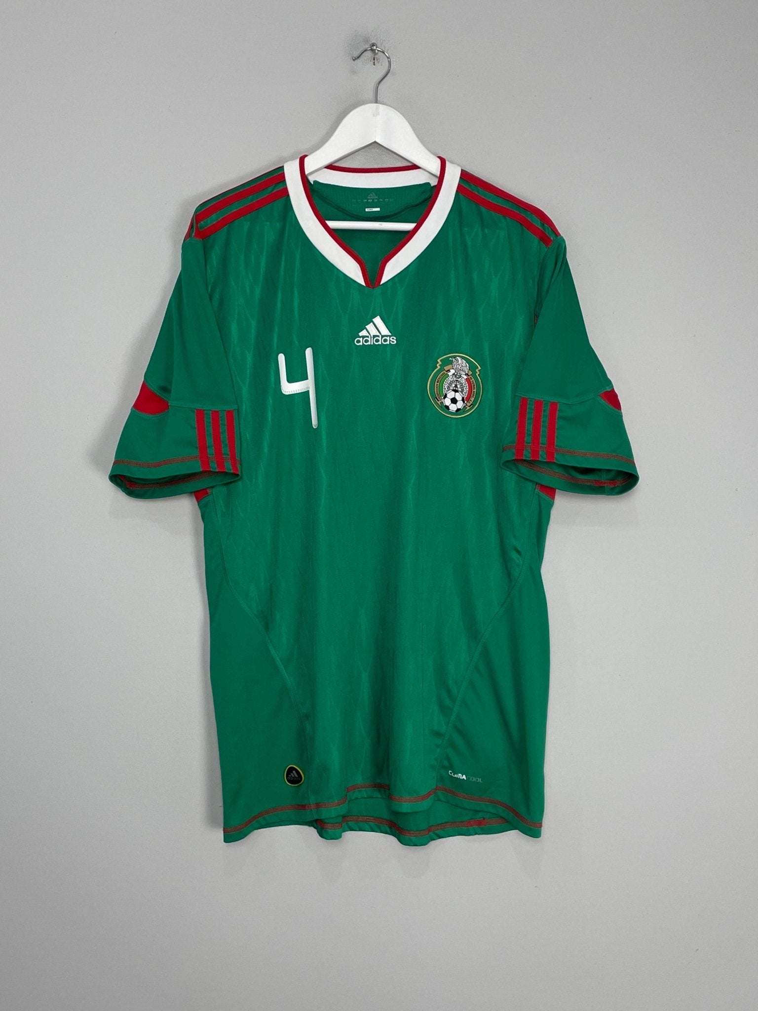 Shop 2010 MEXICO R.MARQUEZ #4 HOME SHIRT (XL) ADIDAS, classic football shirts, vintage football shirts & retro soccer jerseys at Cult Kits