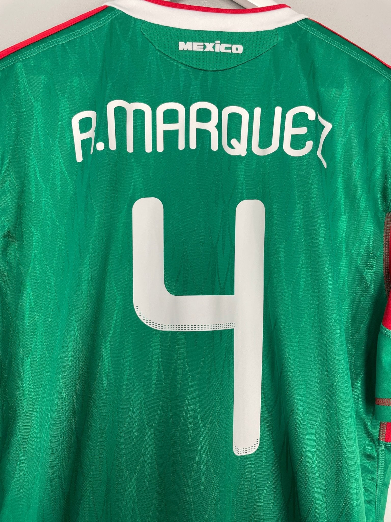 Shop 2010 MEXICO R.MARQUEZ #4 HOME SHIRT (XL) ADIDAS, classic football shirts, vintage football shirts & retro soccer jerseys at Cult Kits