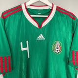 Shop 2010 MEXICO R.MARQUEZ #4 HOME SHIRT (XL) ADIDAS, classic football shirts, vintage football shirts & retro soccer jerseys at Cult Kits