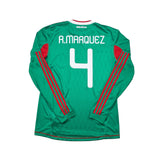 Buy 2010 Mexico R.Marquez 4 L/S Home Shirt (M) Adidas ~ Free worldwide shipping ~ Authentic Vintage Football Shirts from Cult Kits