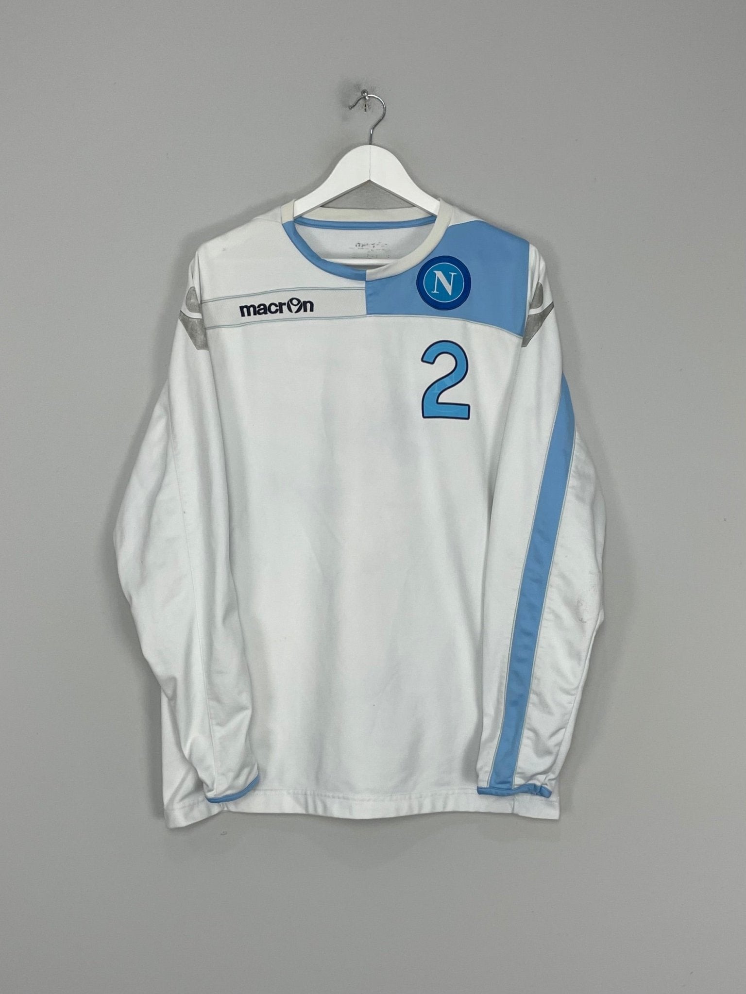 Shop 2010 NAPOLI #2 DRILL TOP (L) MACRON, classic football shirts, vintage football shirts & retro soccer jerseys at Cult Kits