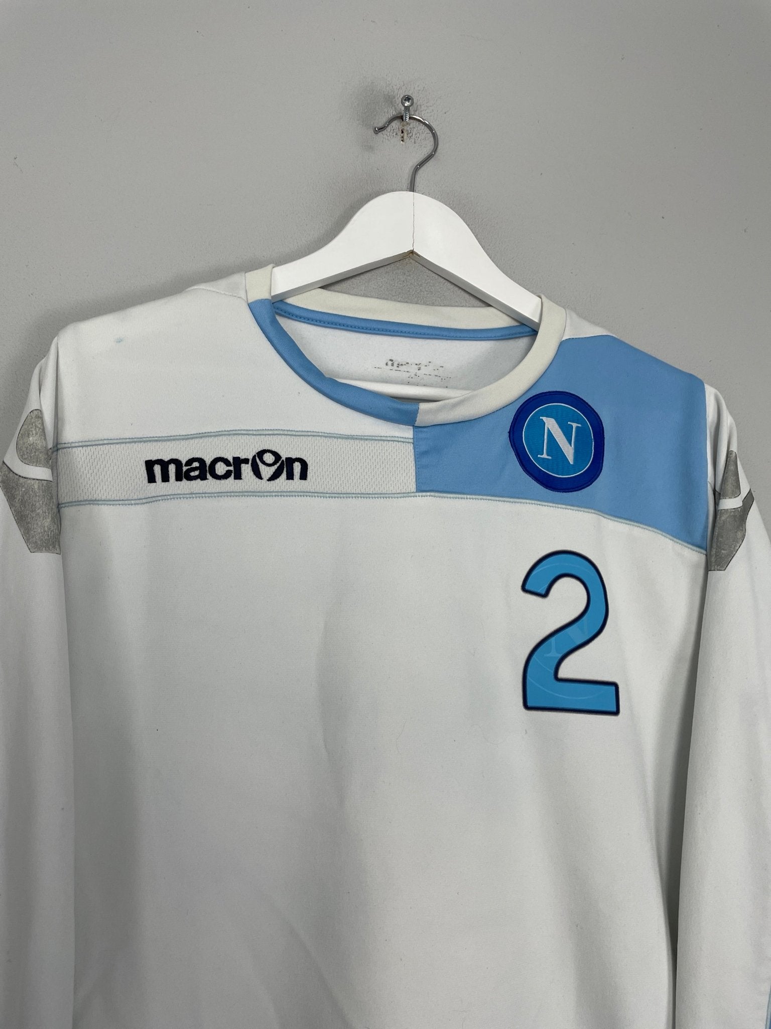 Shop 2010 NAPOLI #2 DRILL TOP (L) MACRON, classic football shirts, vintage football shirts & retro soccer jerseys at Cult Kits