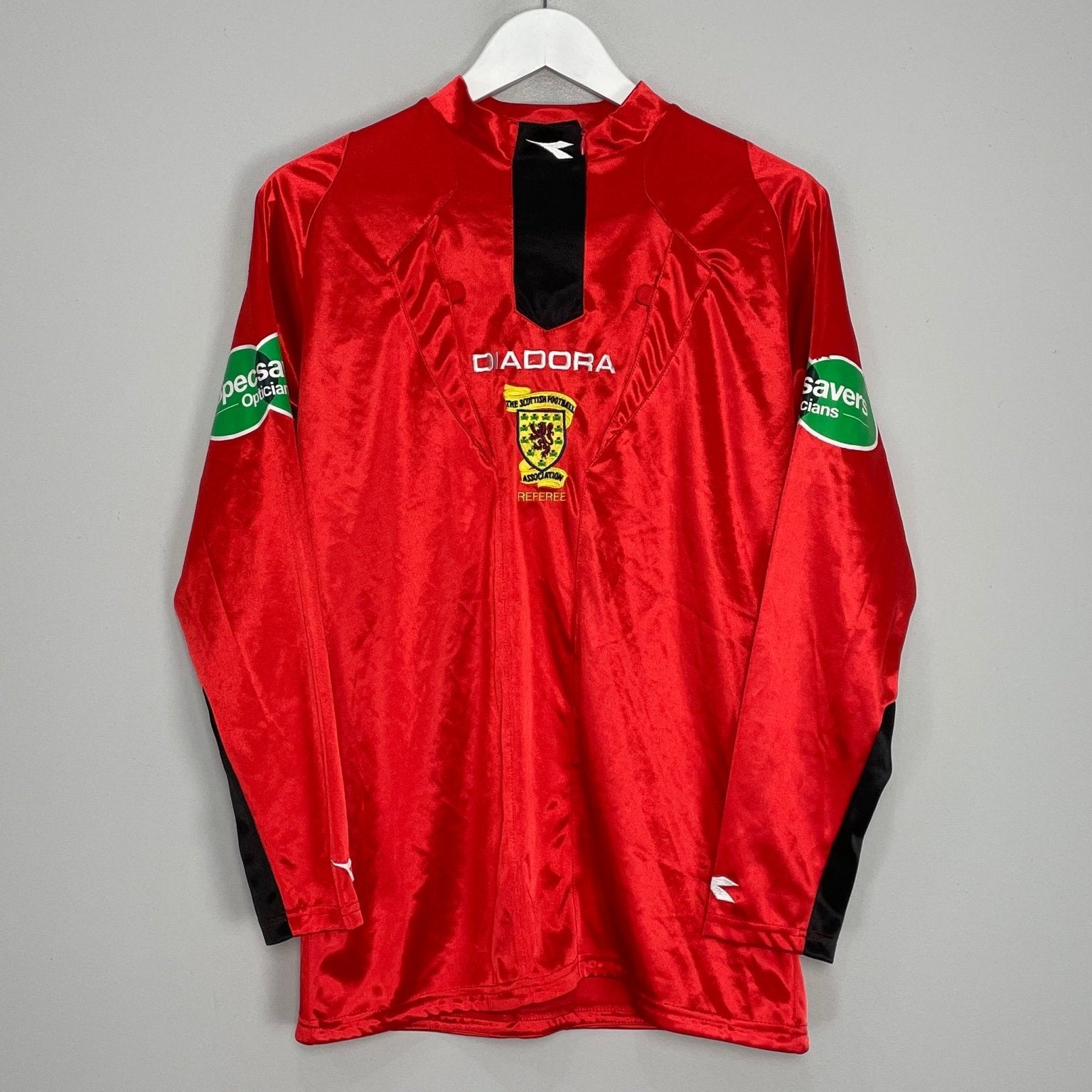 Shop 2010 SCOTTISH L/S REFEREE SHIRT (S) DIADORA, classic football shirts, vintage football shirts & retro soccer jerseys at Cult Kits