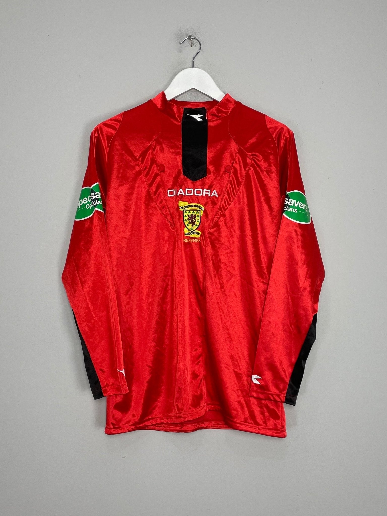 Shop 2010 SCOTTISH L/S REFEREE SHIRT (S) DIADORA, classic football shirts, vintage football shirts & retro soccer jerseys at Cult Kits
