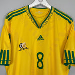 Shop 2010 SOUTH AFRICA TSHABALALA #8 HOME SHIRT (XL) ADIDAS, classic football shirts, vintage football shirts & retro soccer jerseys at Cult Kits
