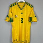 Shop 2010 SOUTH AFRICA TSHABALALA #8 HOME SHIRT (XL) ADIDAS, classic football shirts, vintage football shirts & retro soccer jerseys at Cult Kits