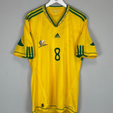 Shop 2010 SOUTH AFRICA TSHABALALA #8 HOME SHIRT (XL) ADIDAS, classic football shirts, vintage football shirts & retro soccer jerseys at Cult Kits