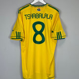 Shop 2010 SOUTH AFRICA TSHABALALA #8 HOME SHIRT (XL) ADIDAS, classic football shirts, vintage football shirts & retro soccer jerseys at Cult Kits