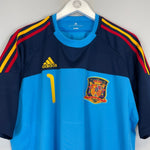 2010 SPAIN CASILLAS 1 GK SHIRT (XL) ADIDAS - Cult Kits - XL - Buy Vintage Football Shirts, Authentic Retro Football Shirts For Sale, Classic Football Shirts & Soccer Jersey