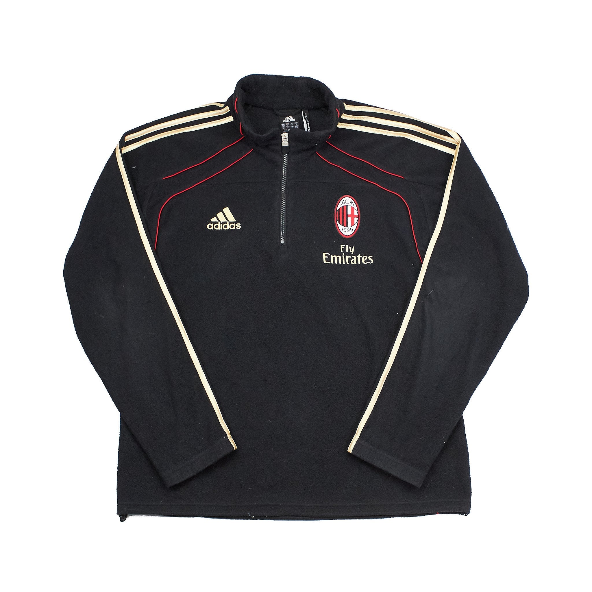 Buy 2010/11 AC Milan 1/4 Zip Training Fleece (M) Adidas ~ Free worldwide shipping ~ Authentic Vintage Football Shirts from Cult Kits
