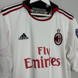 Shop 2010/11 AC MILAN IBRAHIMOVIC #11 AWAY SHIRT (L) ADIDAS, classic football shirts, vintage football shirts & retro soccer jerseys at Cult Kits