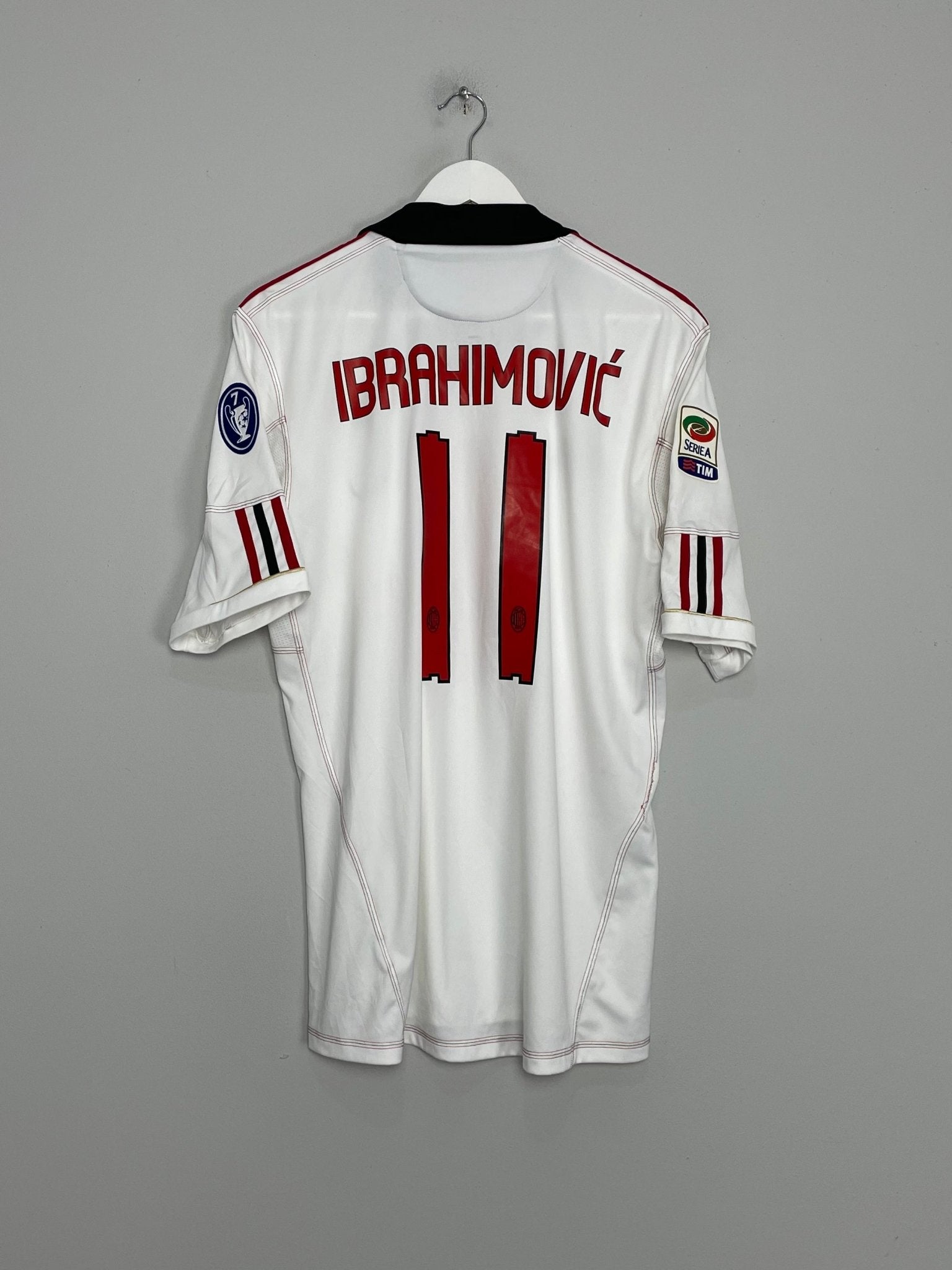 Shop 2010/11 AC MILAN IBRAHIMOVIC #11 AWAY SHIRT (L) ADIDAS, classic football shirts, vintage football shirts & retro soccer jerseys at Cult Kits