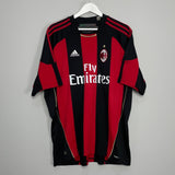 Shop 2010/11 AC MILAN IBRAHIMOVIC #11 HOME SHIRT (XL) ADIDAS, classic football shirts, vintage football shirts & retro soccer jerseys at Cult Kits