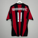 Shop 2010/11 AC MILAN IBRAHIMOVIC #11 HOME SHIRT (XL) ADIDAS, classic football shirts, vintage football shirts & retro soccer jerseys at Cult Kits
