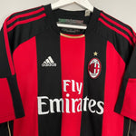 Shop 2010/11 AC MILAN IBRAHIMOVIC #11 HOME SHIRT (XL) ADIDAS, classic football shirts, vintage football shirts & retro soccer jerseys at Cult Kits