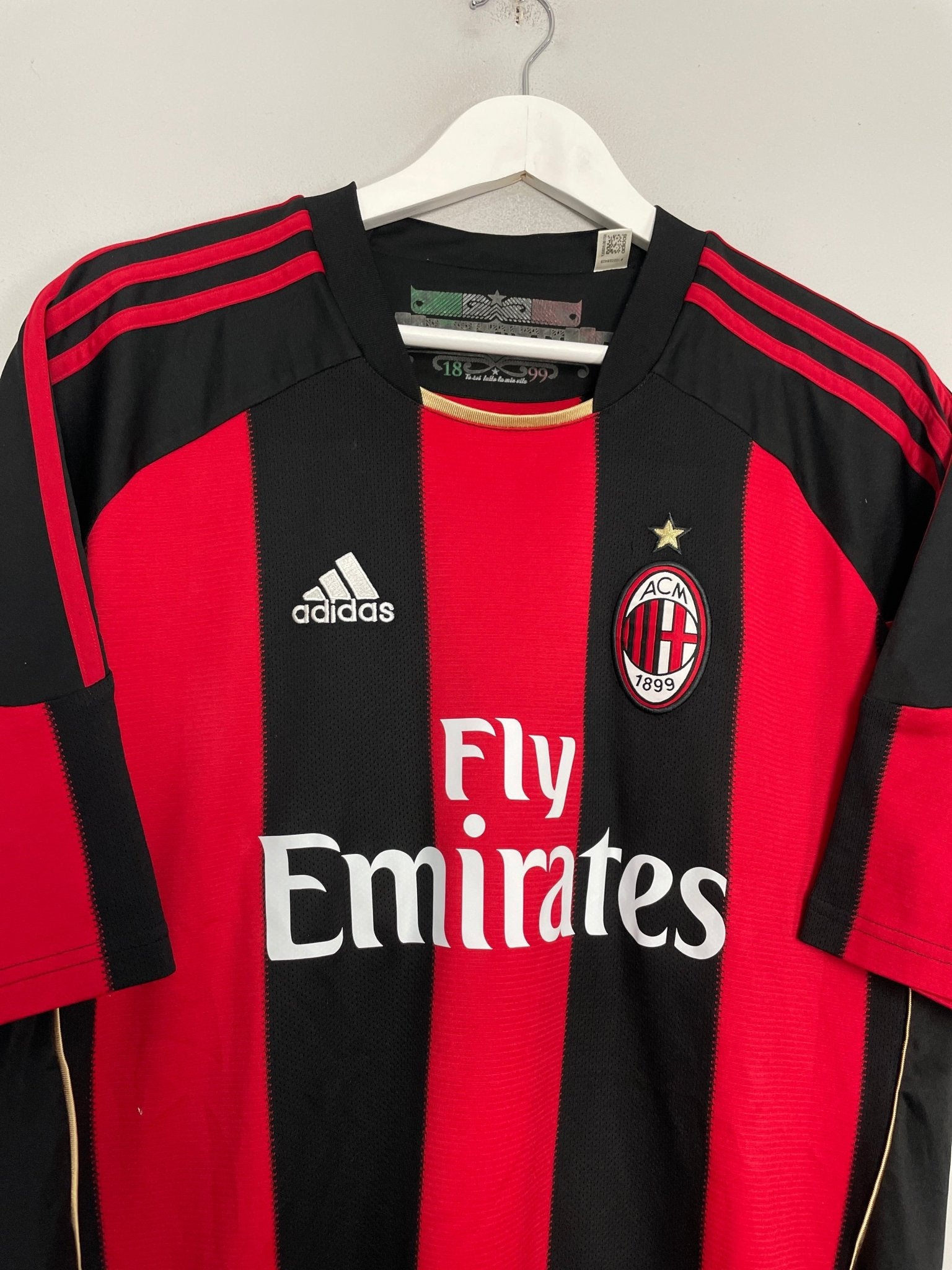 Shop 2010/11 AC MILAN IBRAHIMOVIC #11 HOME SHIRT (XL) ADIDAS, classic football shirts, vintage football shirts & retro soccer jerseys at Cult Kits
