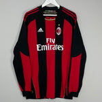 Shop 2010/11 AC MILAN IBRAHIMOVIC #11 L/S HOME SHIRT (XL) ADIDAS, classic football shirts, vintage football shirts & retro soccer jerseys at Cult Kits