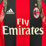 Shop 2010/11 AC MILAN *PLAYER ISSUE* HOME SHIRT (M) ADIDAS, classic football shirts, vintage football shirts & retro soccer jerseys at Cult Kits