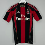 Shop 2010/11 AC MILAN *PLAYER ISSUE* HOME SHIRT (M) ADIDAS, classic football shirts, vintage football shirts & retro soccer jerseys at Cult Kits
