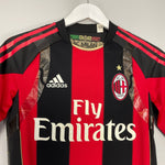 Shop 2010/11 AC MILAN *PLAYER ISSUE* HOME SHIRT (M) ADIDAS, classic football shirts, vintage football shirts & retro soccer jerseys at Cult Kits