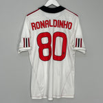 Shop 2010/11 AC MILAN RONALDINHO #80 AWAY SHIRT (M) ADIDAS, classic football shirts, vintage football shirts & retro soccer jerseys at Cult Kits