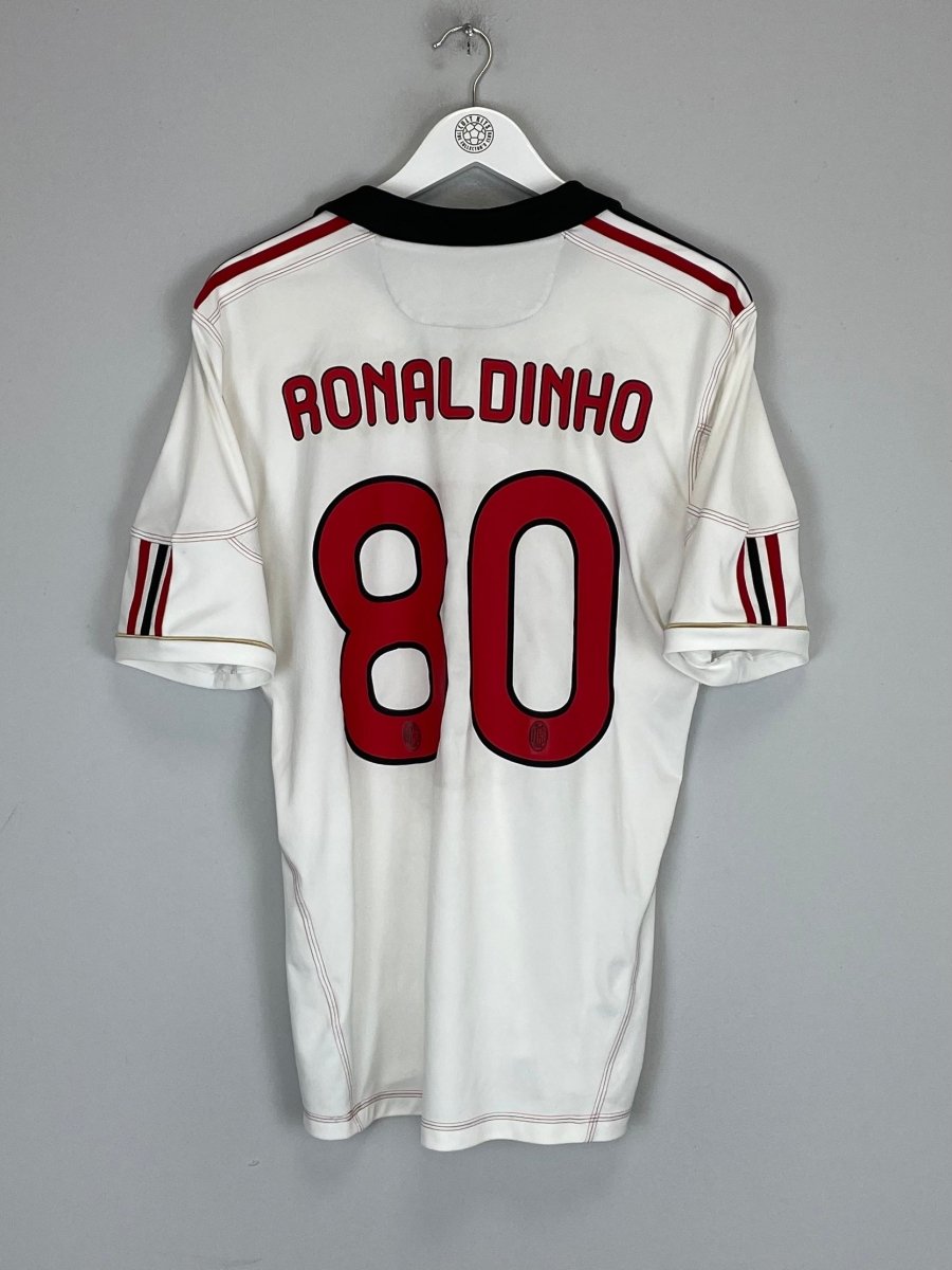 2010/11 AC MILAN RONALDINHO 80 AWAY SHIRT (M) ADIDAS - Cult Kits - Medium - Buy Vintage Football Shirts, Authentic Retro Football Shirts For Sale, Classic Football Shirts & Soccer Jersey