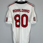 2010/11 AC MILAN RONALDINHO 80 AWAY SHIRT (M) ADIDAS - Cult Kits - Medium - Buy Vintage Football Shirts, Authentic Retro Football Shirts For Sale, Classic Football Shirts & Soccer Jersey