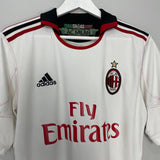 Shop 2010/11 AC MILAN RONALDINHO #80 AWAY SHIRT (M) ADIDAS, classic football shirts, vintage football shirts & retro soccer jerseys at Cult Kits