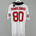 Shop 2010/11 AC MILAN RONALDINHO #80 *BNWT* AWAY SHIRT (L) ADIDAS, classic football shirts, vintage football shirts & retro soccer jerseys at Cult Kits