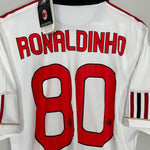 Shop 2010/11 AC MILAN RONALDINHO #80 *BNWT* AWAY SHIRT (L) ADIDAS, classic football shirts, vintage football shirts & retro soccer jerseys at Cult Kits